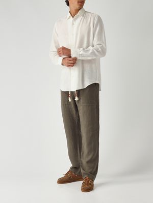 2. Men's Calais linen trousers Military