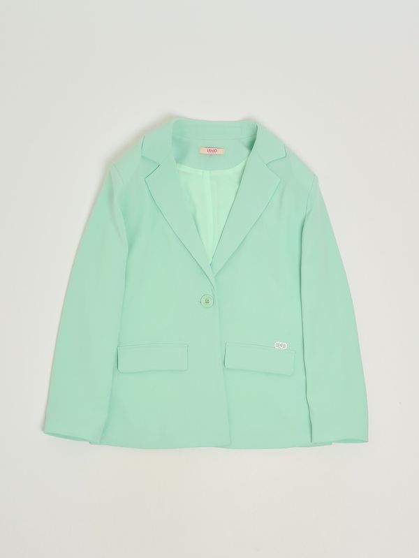 1. Blazer bambina in crêpe Verde Liu Jo ga6001t4508