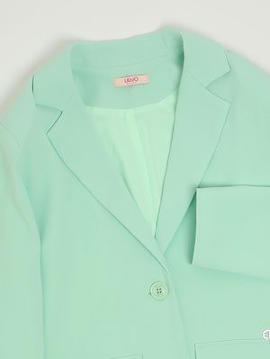 3. Blazer bambina in crêpe Verde