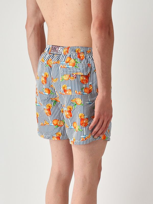2. Maillot de bain pour homme Gustavia à motif Orange MC2 Saint Barth gus0001