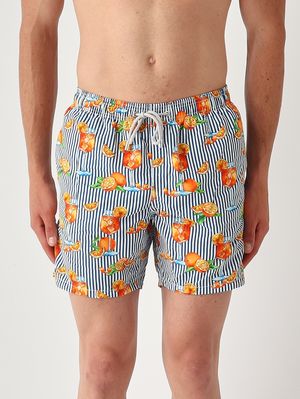 1. Maillot de bain pour homme Gustavia à motif Orange