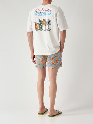 3. Maillot de bain pour homme Gustavia à motif Orange