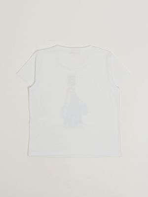 2. Camiseta de niña de algodón elástico Blanco