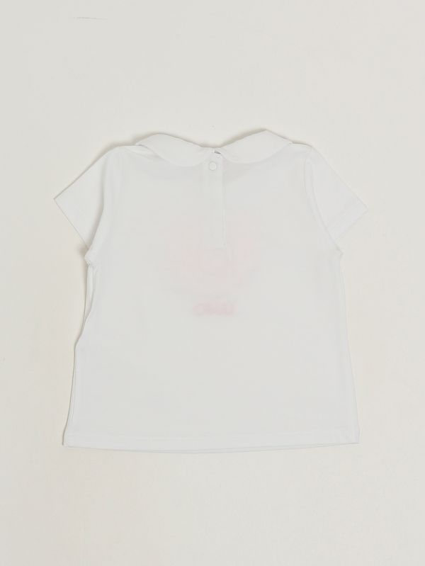 2. T-Shirt für Babymädchen aus Stretch-Baumwolle Weiß Liu Jo ha6027js003