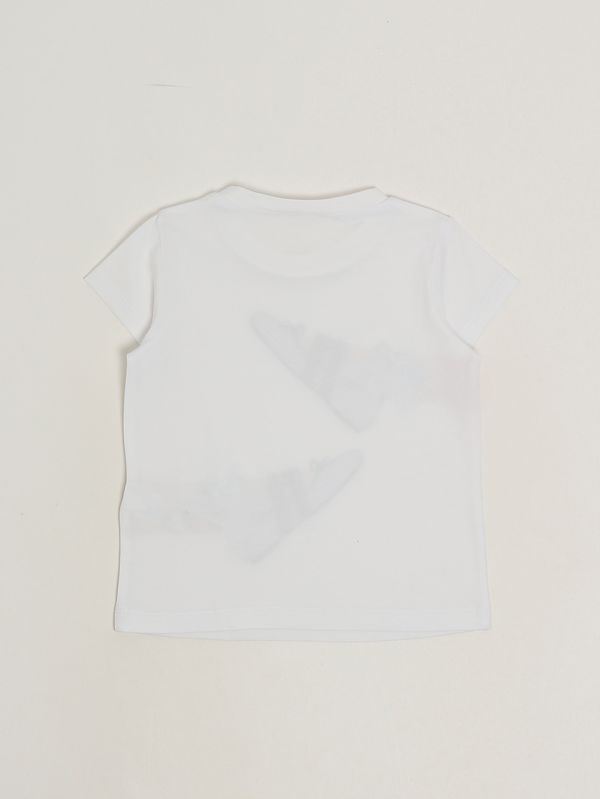 2. Camiseta de niña de algodón elástico Blanco Liu Jo ka6027js003