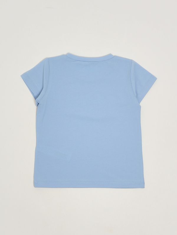 2. Mädchen-T-Shirt aus Stretch-Baumwolle Blau Liu Jo ka6116js003