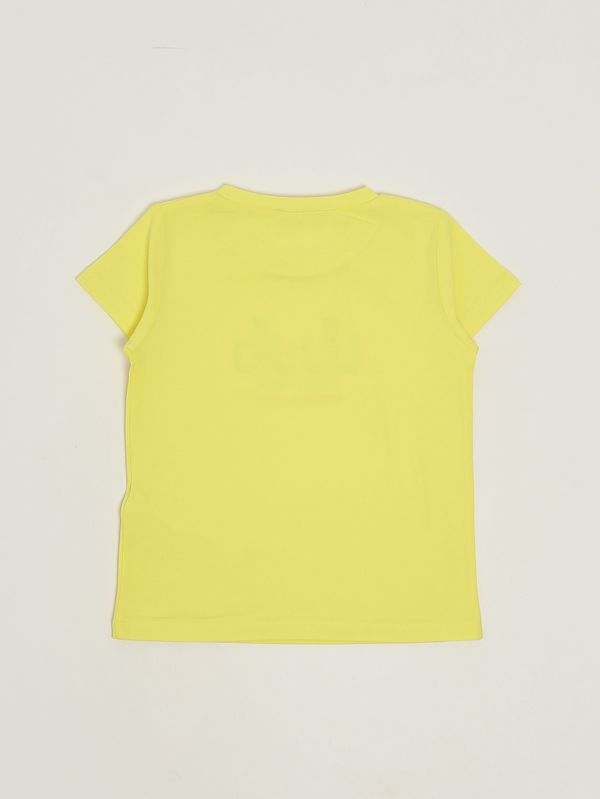 2. T-shirt bambina in cotone stretch Giallo Liu Jo ka6116js003