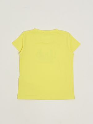 2. T-shirt bambina in cotone stretch Giallo