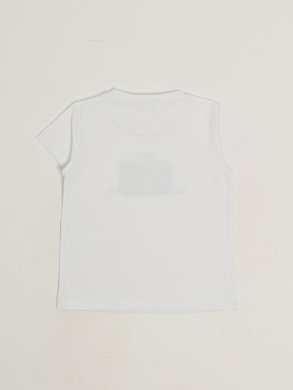 2. Camiseta de niña de algodón elástico Blanco Liu Jo ka6118js003