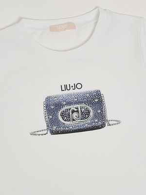 3. Camiseta de niña de algodón elástico Blanco