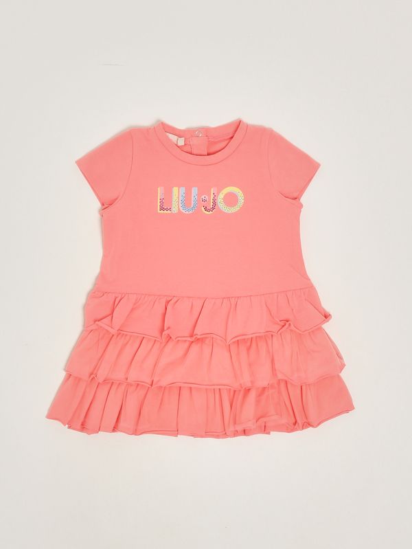 1. Vestido de algodón elástico para bebé Coral Liu Jo ha6069js003