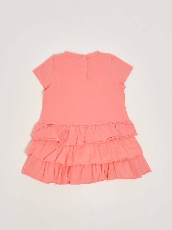 2. Vestido de algodón elástico para bebé Coral Liu Jo ha6069js003