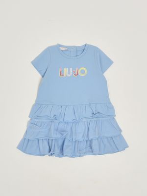 1. Abito neonata in cotone stretch Azzurro