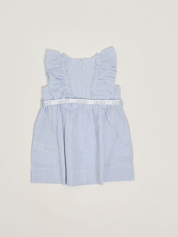 2. Abito bambina in cotone Azzurro Liu Jo ha6031t340a