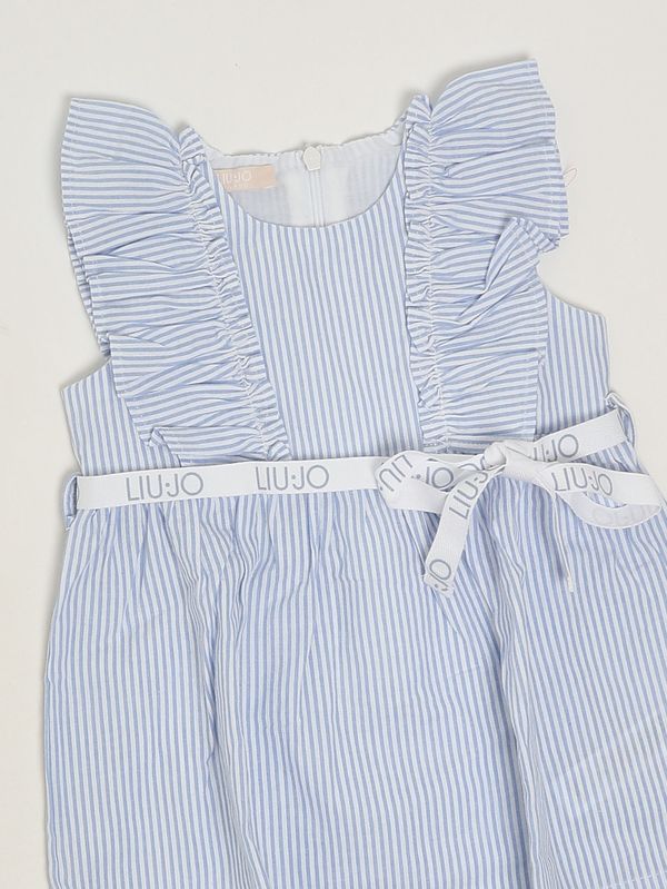 3. Abito bambina in cotone Azzurro Liu Jo ha6031t340a