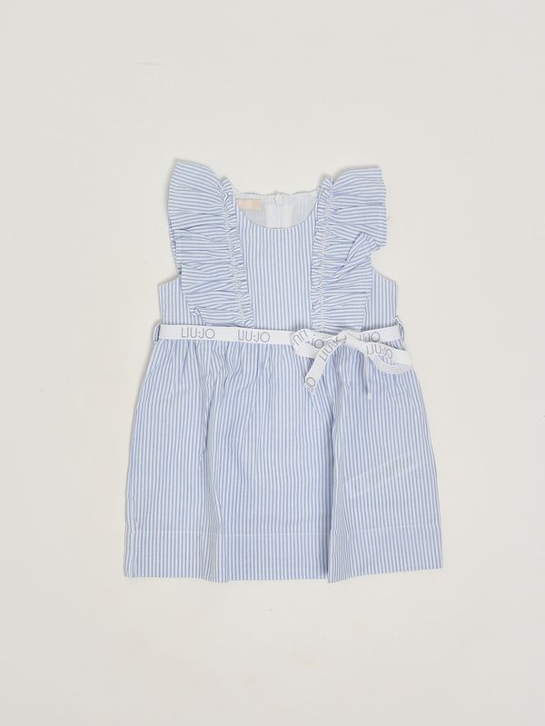 1. Abito bambina in cotone Azzurro Liu Jo ha6031t340a