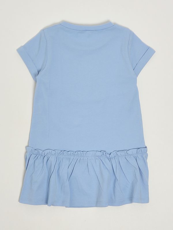 2. Mädchenkleid aus Stretch-Baumwolle Hellblau Liu Jo ka6112js003