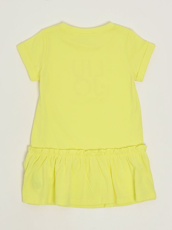 2. Abito bambina in cotone stretch Giallo Liu Jo ka6112js003