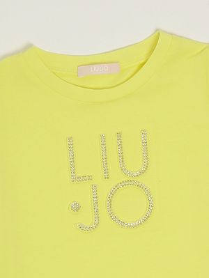 3. Vestido de niña de algodón elástico Amarillo