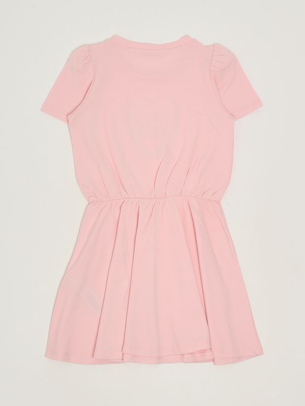 2. Abito bambina in cotone stretch Rosa Liu Jo ka6113js003