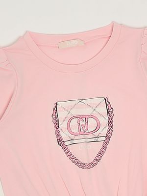 3. Abito bambina in cotone stretch Rosa