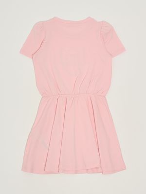 2. Abito bambina in cotone stretch Rosa