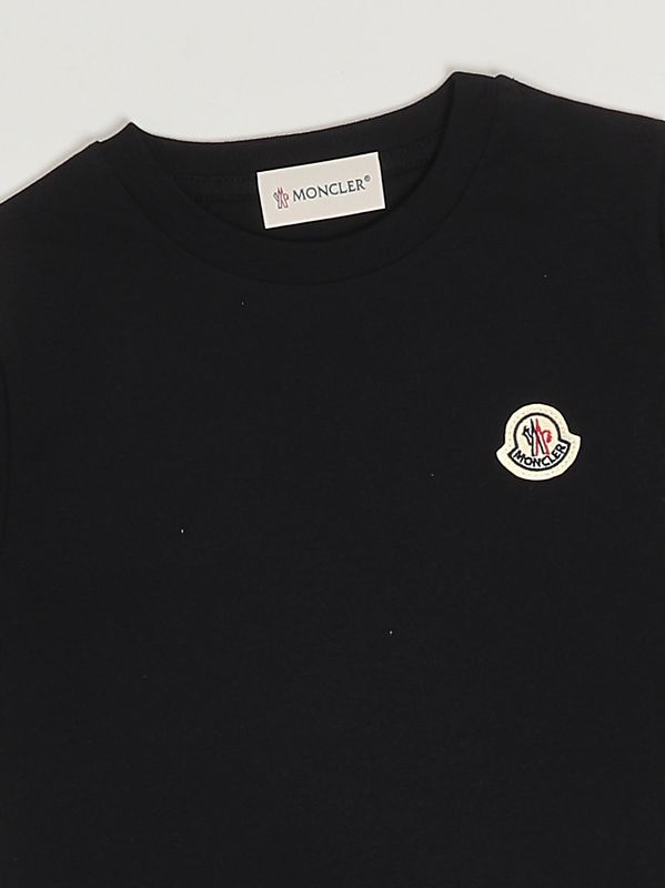 3. Lot de 3 t-shirts en coton pour fille Blanc-Rose-Noir Moncler l19548c0003489at9