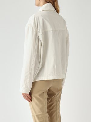 4. Giacca donna in misto cotone Bianco