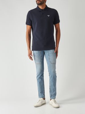 2. Jean homme John en coton stretch Bleach Bleu