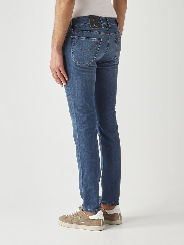 3. Jeans uomo James in misto cotone stretch Blu Medio Chiaro Jeckerson pe26juppa100james001