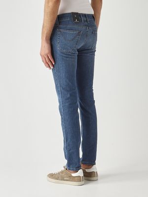 3. Jeans uomo James in misto cotone stretch Blu Medio Chiaro