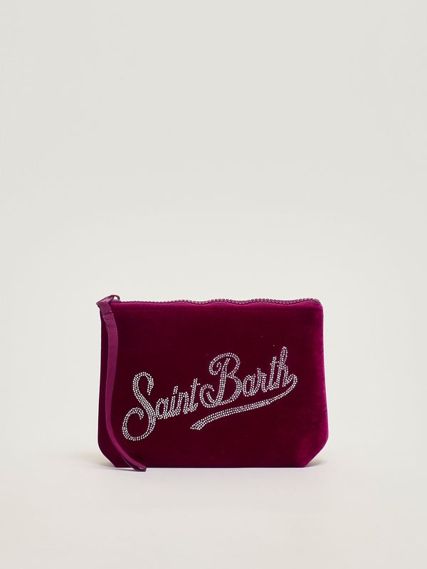 1. Pochette Aline in velluto Viola MC2 Saint Barth ali0014