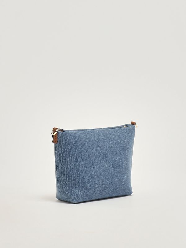 2. Bolso de mujer Aline de lona y piel Mezclilla MC2 Saint Barth ali0034