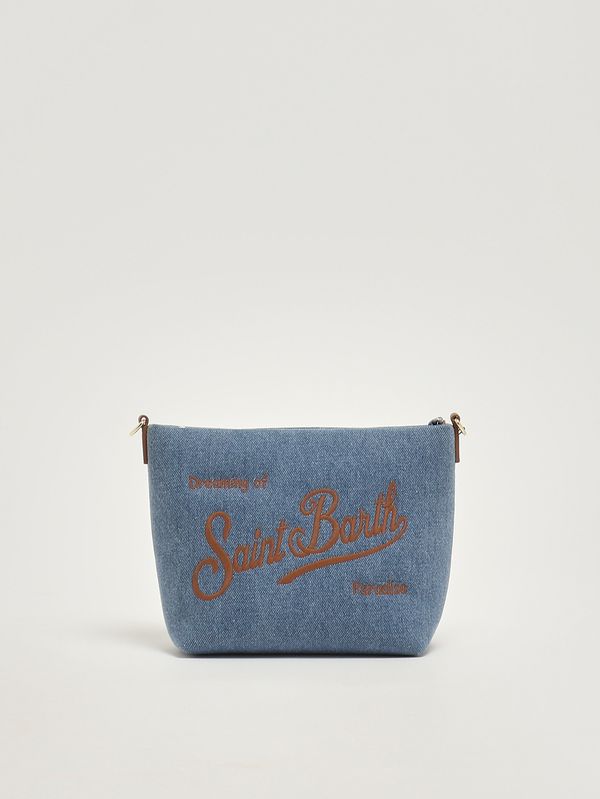 1. Bolso de mujer Aline de lona y piel Mezclilla MC2 Saint Barth ali0034