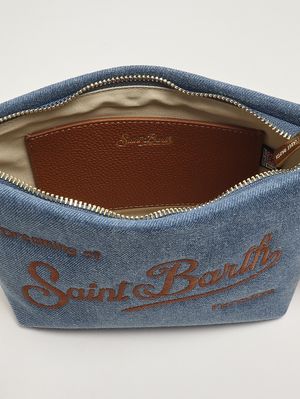5. Bolso de mujer Aline de lona y piel Mezclilla