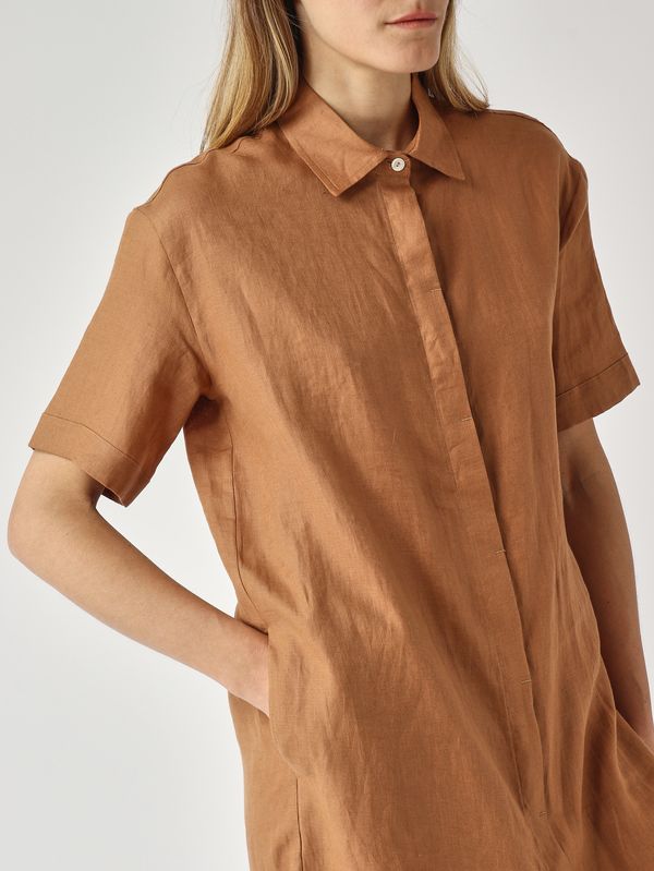 5. Vestido de lino para mujer Canela Gran Sasso 7223050000