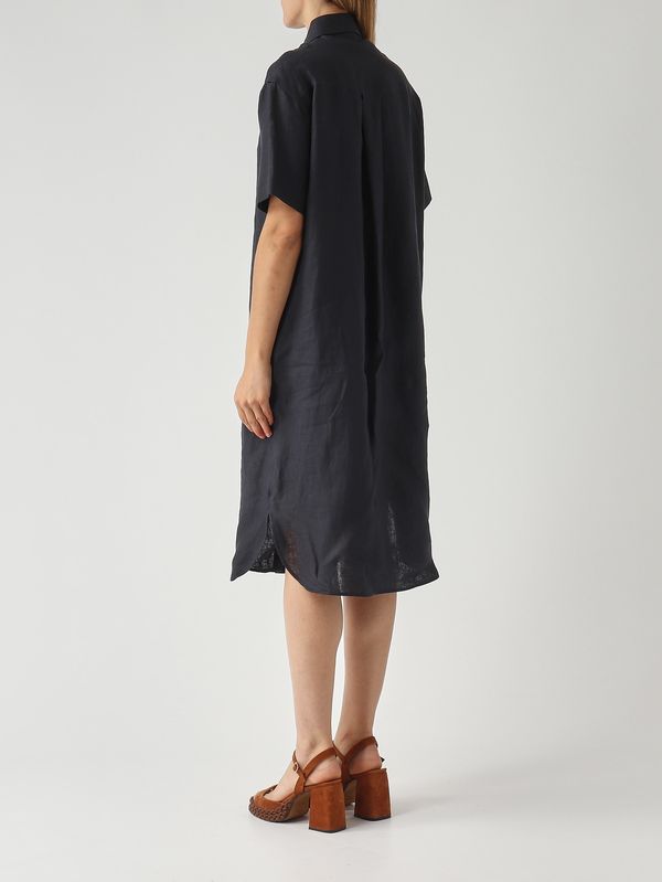 4. Vestido de lino para mujer Azul marino Gran Sasso 7223050000