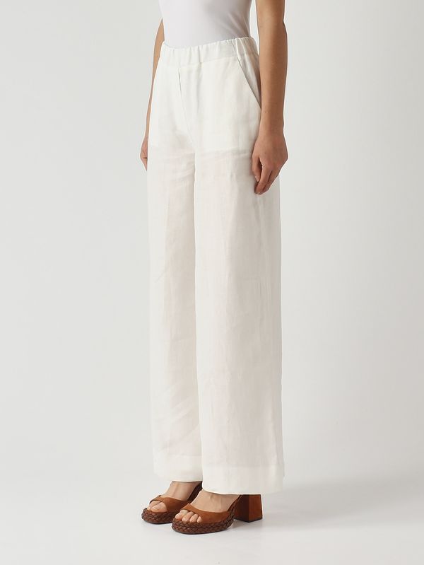 3. Women's linen trousers White Gran Sasso 7624850000