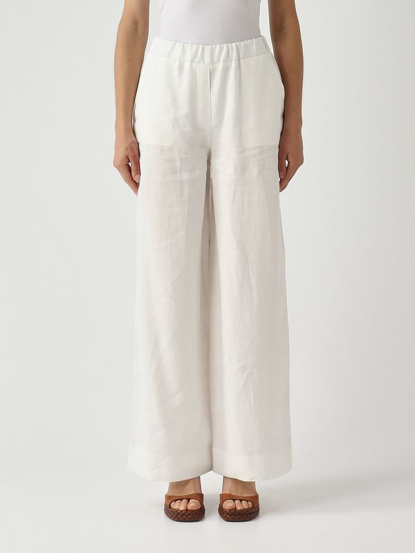 Leinenhose für Damen Weiß Gran Sasso