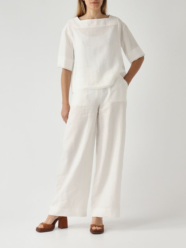 2. Women's linen trousers White Gran Sasso 7624850000