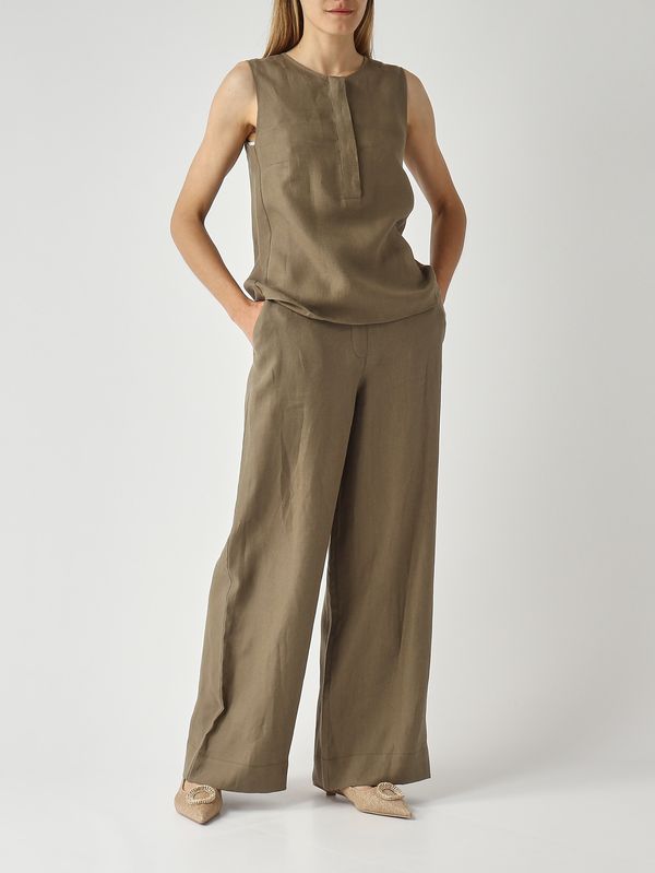 2. Women's linen trousers Military Gran Sasso 7624850000