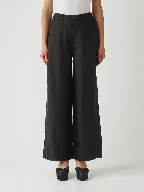 1. Women's linen trousers Black Gran Sasso 7624850000