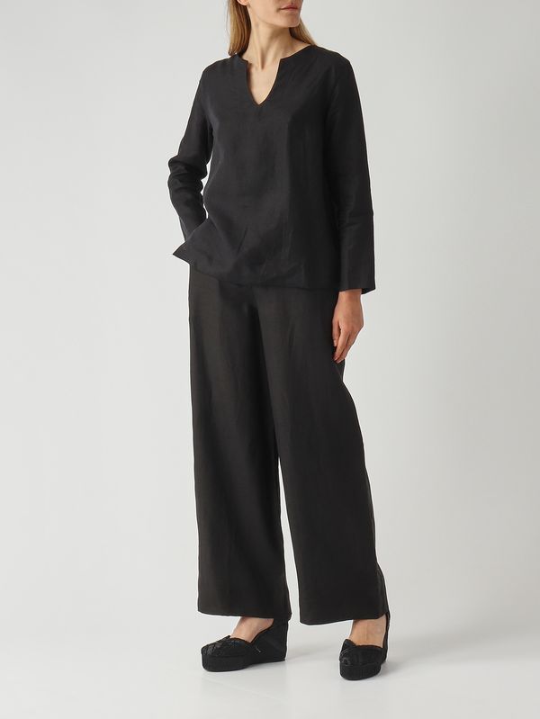 2. Women's linen trousers Black Gran Sasso 7624850000