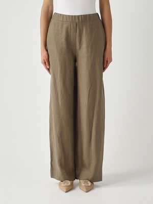 1. Women's linen trousers Military