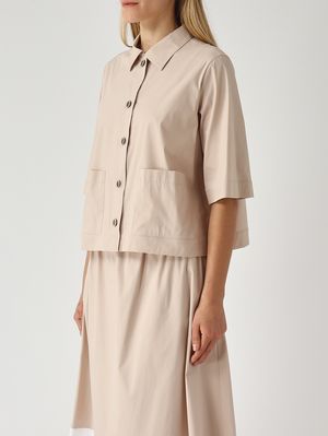 3. Camicia donna in tessuto tecnico Sabbia