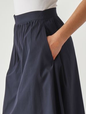 5. Women's skirt in technical fabric Navy-White