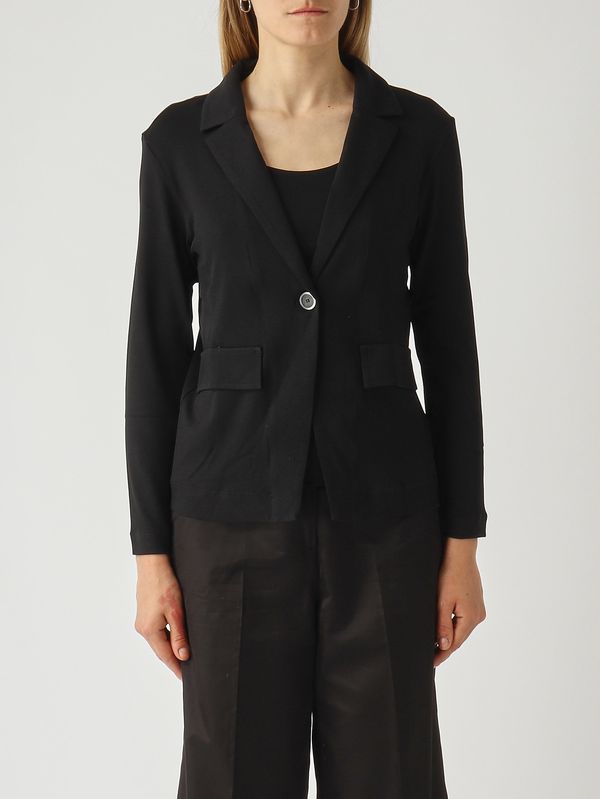 Conjunto de mujer de algodón elástico Negro Gran Sasso
