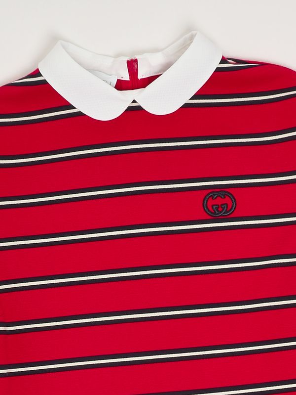 3. Abito bambina in misto viscosa stretch Rosso Gucci 852176xjhr1