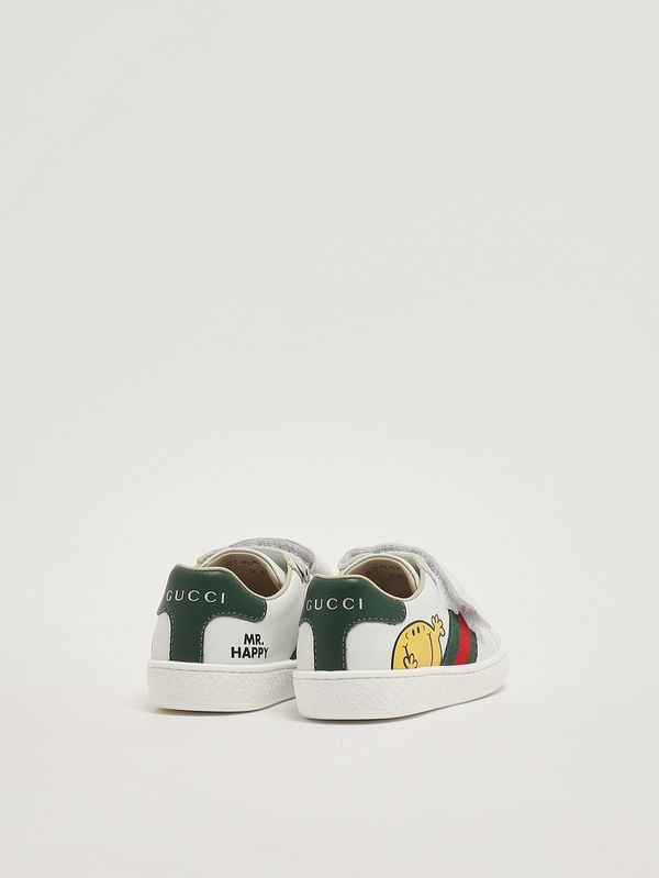 3. Kids' leather sneakers White Gucci 858455cowb0