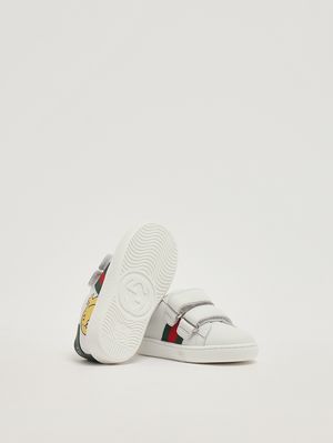 4. Kids' leather sneakers White